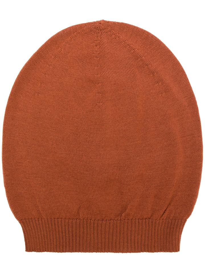 Rick Owens Knitted Beanie - Brown