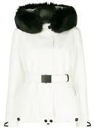 Moncler Grenoble Padded Fur Jacket - White