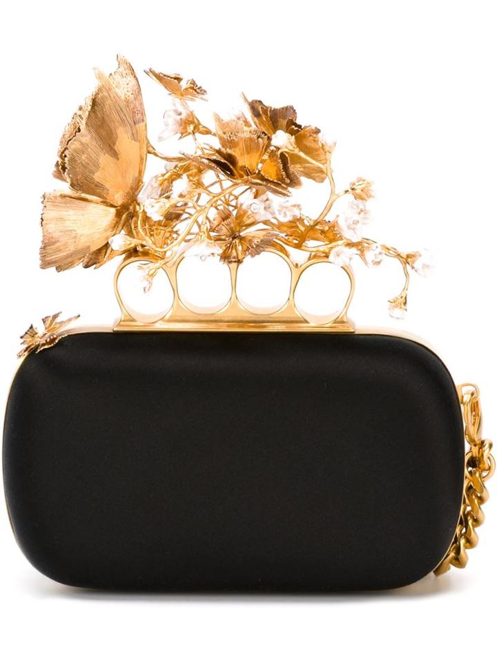 Alexander Mcqueen 'butterfly' Box Clutch