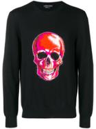 Alexander Mcqueen Skull Intarsia Sweater - Black