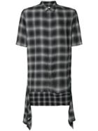 Helmut Lang Short Sleeved Check Shirt - Black