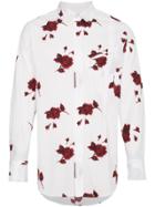 Bed J.w. Ford Rose Print Button Down Shirt - White