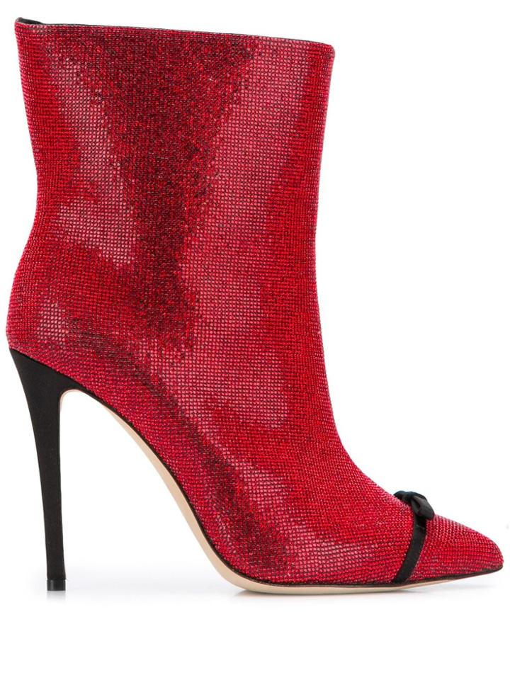 Marco De Vincenzo Trinchetto Ankle Boots - Red
