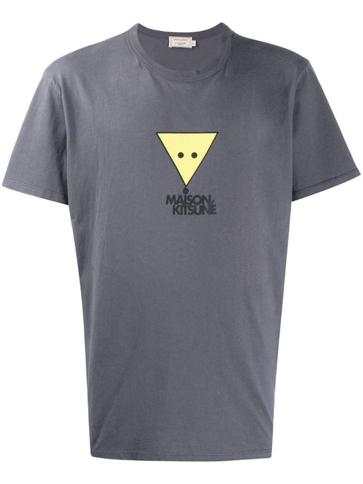Maison Kitsuné Triangle Fox T-shirt - Grey