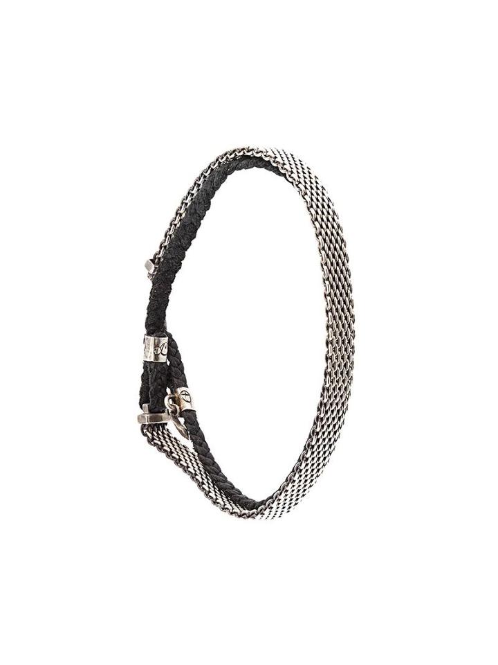 Title Of Work Braided Mesh Band Bracelet, Adult Unisex, Metallic
