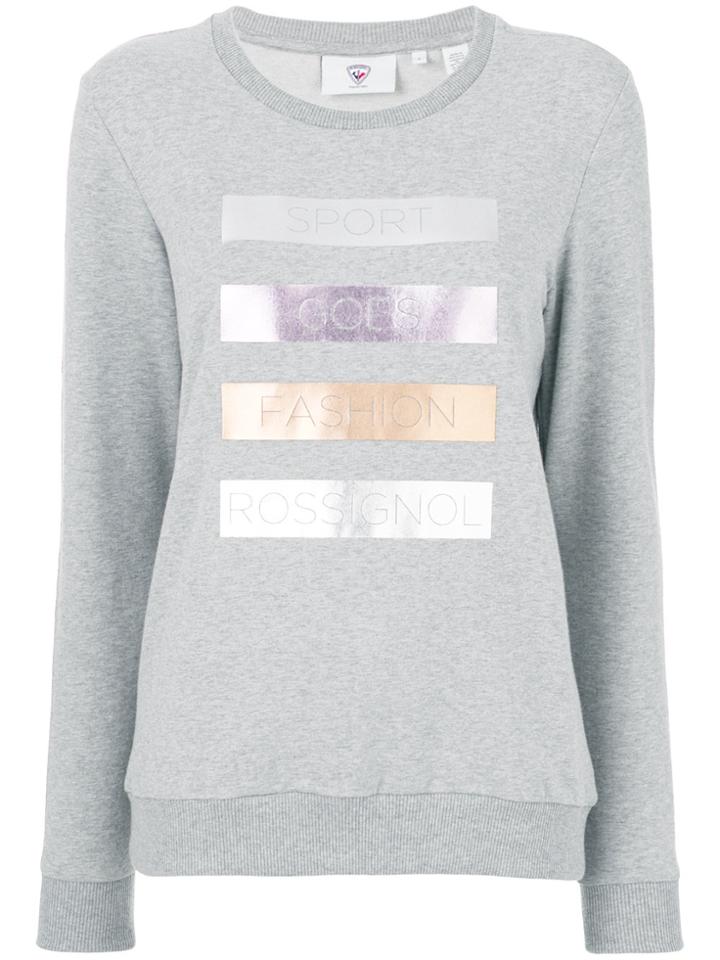Rossignol Laminated Print Sweatshirt - Grey
