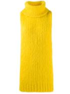 Erika Cavallini Sleeveless Knitted Top - Yellow