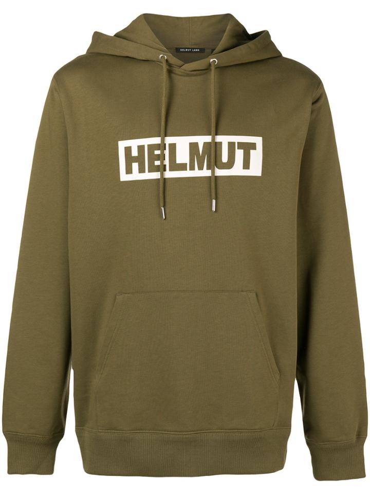 Helmut Lang Logo Hoodie - Green