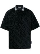 Versace Jeans Couture Baroque Print Polo Shirt - Black