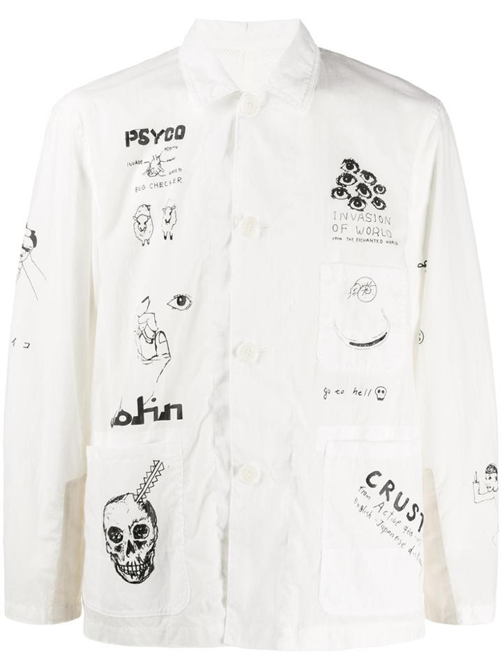 Johnundercover Johnundercover Jux42031 White Nylon/polyester