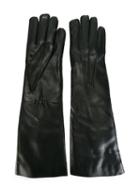 Ann Demeulemeester Long Gloves, Women's, Size: 7, Black, Leather