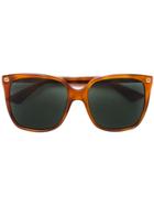 Gucci Eyewear Oversized Square Sunglasses - Yellow & Orange