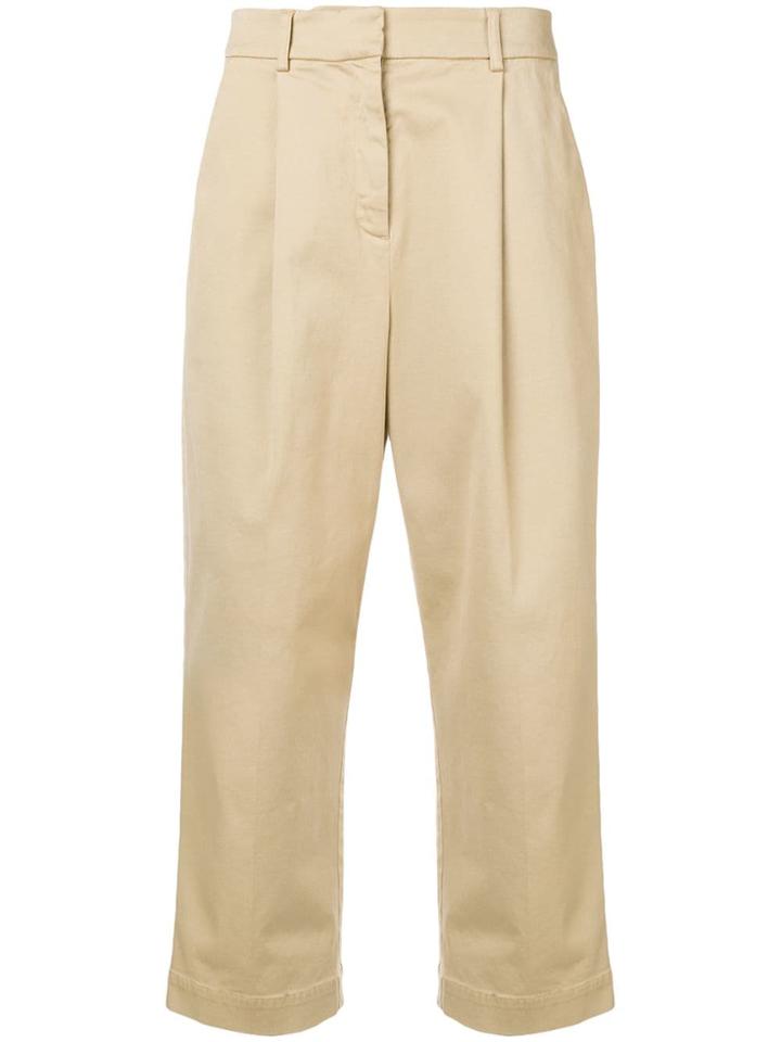 Ymc Cropped Trousers - Nude & Neutrals