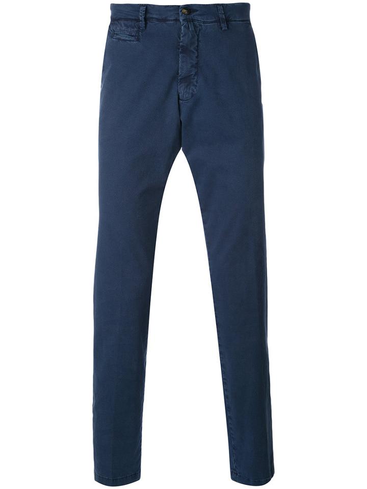 Briglia 1949 - Slim Fit Chino Trousers - Men - Cotton/spandex/elastane - 48, Blue, Cotton/spandex/elastane