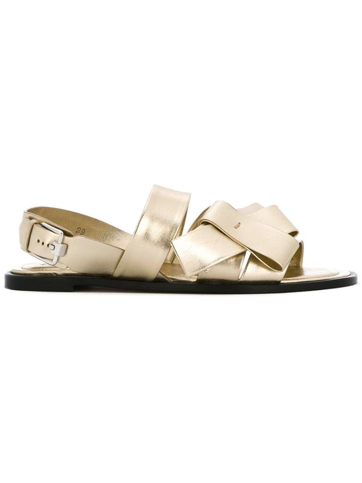 Tod's Strappy Flat Sandals - Metallic
