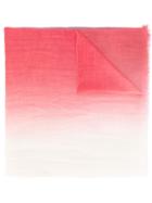 Agnona - Striped Scarf - Women - Cotton/cashmere - One Size, Pink/purple, Cotton/cashmere