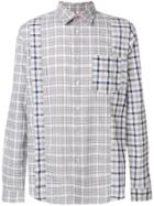 Ps By Paul Smith Check Panelled Shirt - Blue