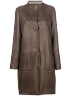 Manzoni 24 Panelled Coat - Brown