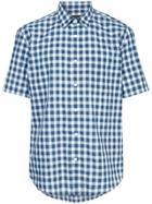 D'urban Checked Short Sleeve Shirt - Blue