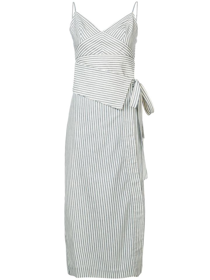Robert Rodriguez Long Striped Dress - White