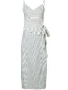 Robert Rodriguez Long Striped Dress - White