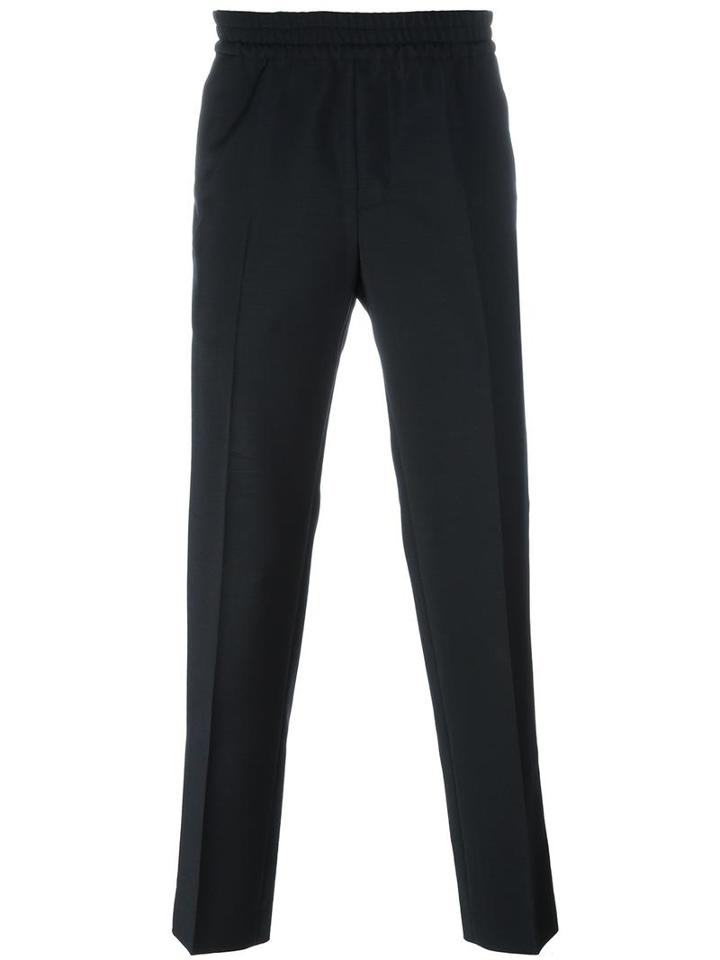 Harmony Paris 'paolo' Tapered Trousers, Men's, Size: 50, Blue, Mohair/wool