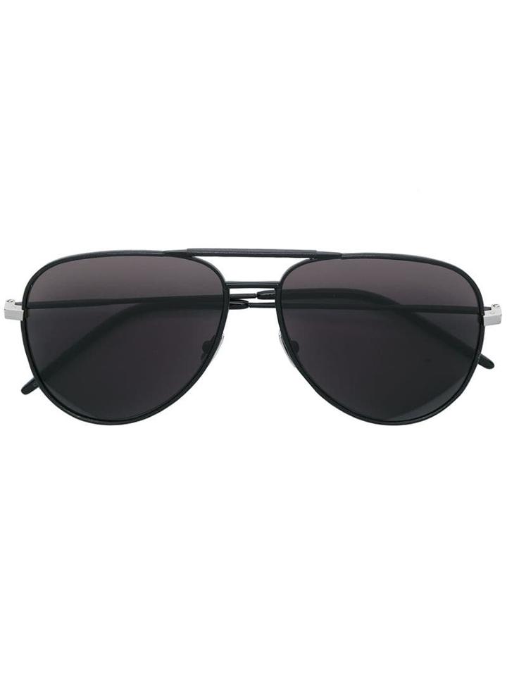 Saint Laurent Classic 11 Aviator Sunglasses - Black