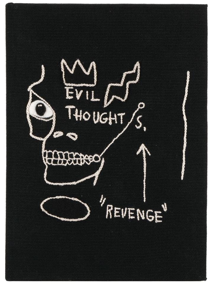 Olympia Le-tan Basquait Revenge Book Clutch - Black