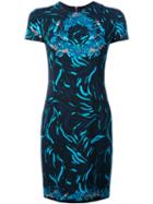 Versus Floral Print Dress, Women's, Size: 44, Black, Polyester/spandex/elastane/polyamide/viscose