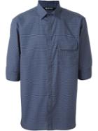 Neil Barrett Micro Zig-zag Print Shirt