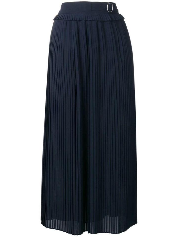 Golden Goose Belted Pleated Skirt - Blue