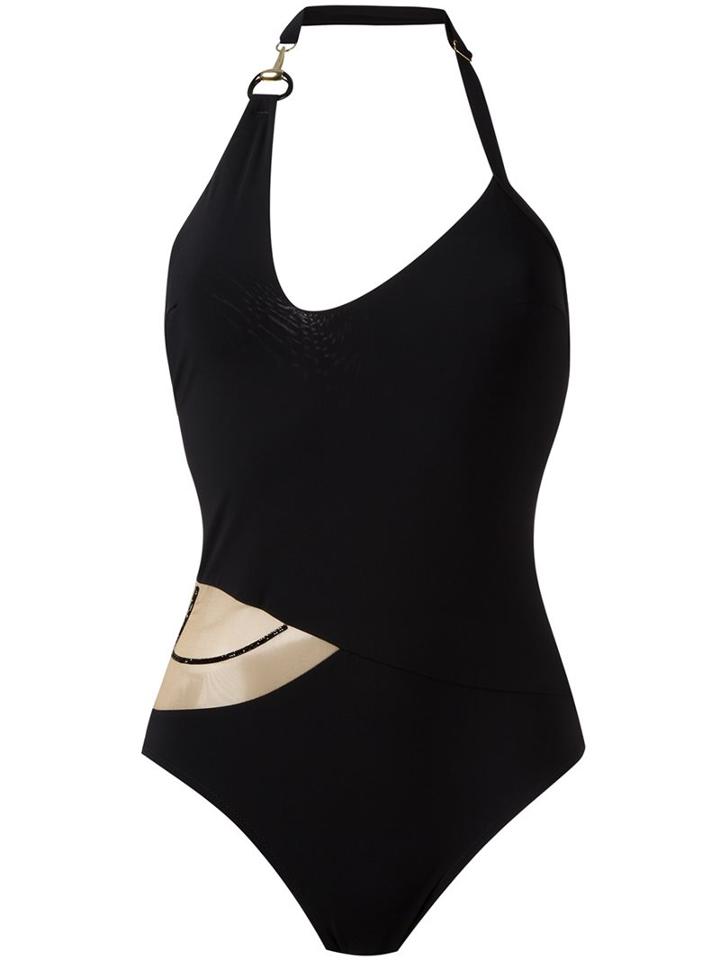 Tatu Couture 'nikita' Swimsuit, Women's, Size: Medium, Black, Polyamide/spandex/elastane/swarovski Crystal