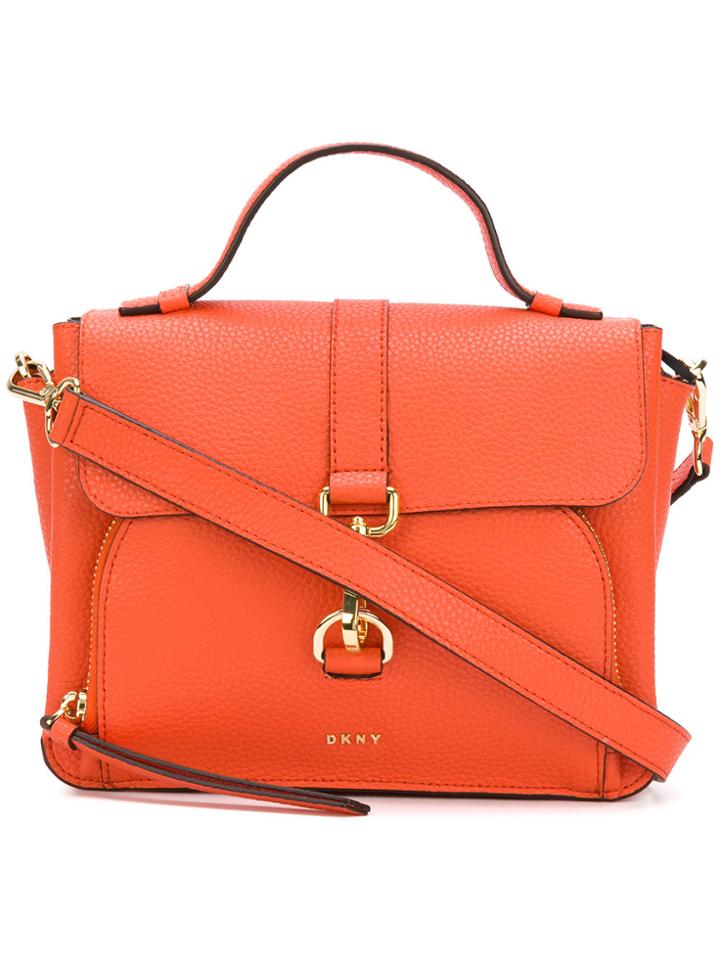 Dkny Top Handle Satchel Bag - Yellow & Orange