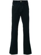 Armani Jeans - Button Detail Bootcut Jeans - Men - Cotton/spandex/elastane/viscose - 32, Blue, Cotton/spandex/elastane/viscose