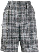 Coach Plaid Tailored Shorts - Grey