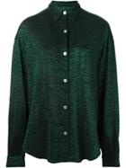 Jean Paul Gaultier Vintage Metallic Knit Shirt - Green