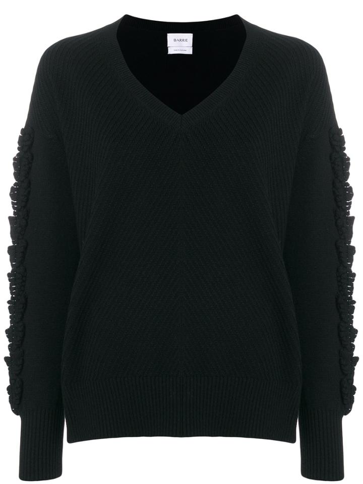 Barrie Ribbed Slouchy Sweater - Black