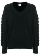 Barrie Ribbed Slouchy Sweater - Black