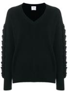 Barrie Ribbed Slouchy Sweater - Black