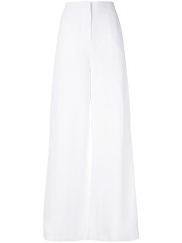 Roberta Furlanetto Classic Wide-leg Trousers - White