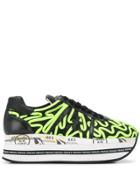 Premiata Beth Embroidered Platform Sneakers - Var4121