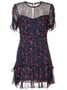 Tanya Taylor Floral Print Dress - Blue