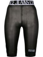 Versace Jeans Couture Sheer Cycling Shorts - Black