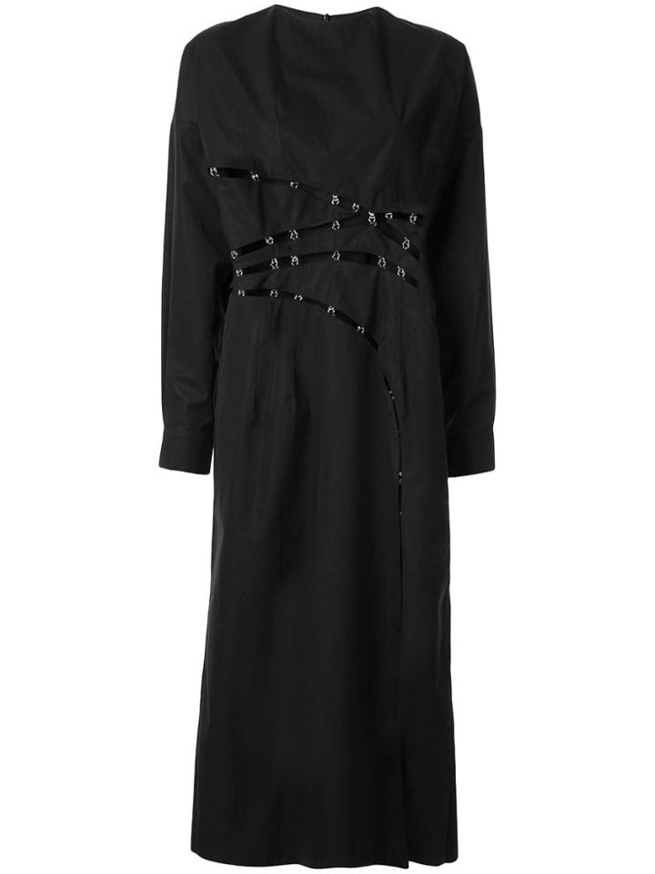 Boyarovskaya Clasp-embellished Dress - Black