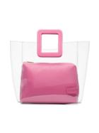 Staud Pink Shirley Leather Pvc Tote - Pink & Purple