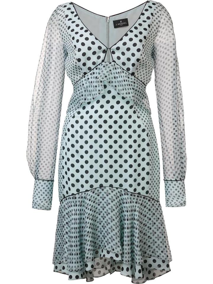 J. Mendel Split Sleeves Dress, Women's, Size: 8, Silk