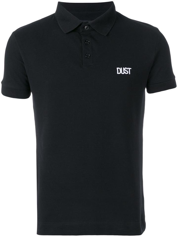 Dust Embroidered Logo Polo Shirt - Black