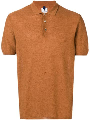 Mc Lauren Fine Knit Polo Shirt - Brown