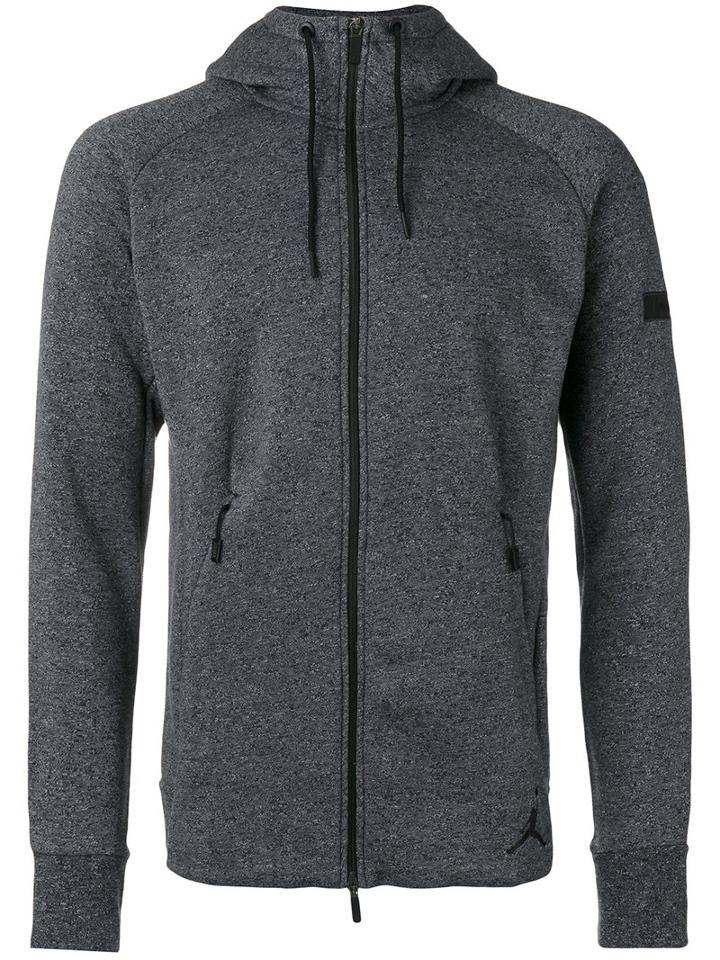 Nike Jordan Icon Fleece Hoodie, Men's, Size: Medium, Grey, Cotton/polyester