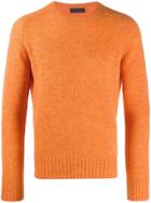 Prada Shetland Crew Neck Jumper - Orange